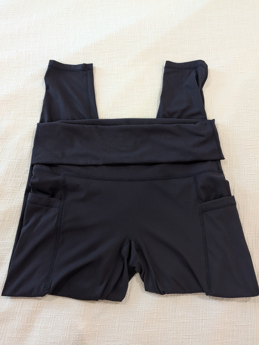 Popflex Fold Over Leggings Cool Black Size M